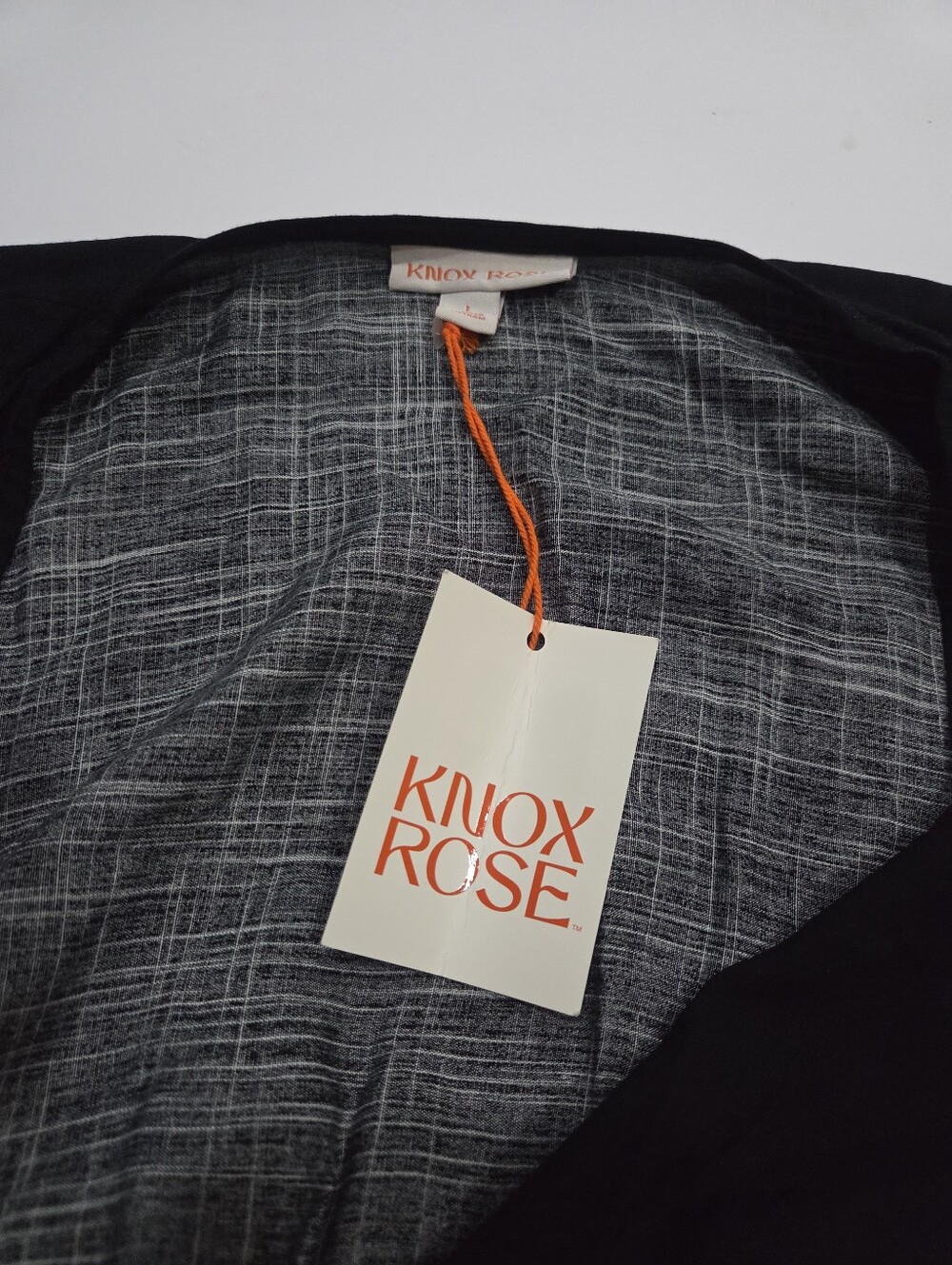 NWT Knox Rose Black V-Neck Maxi Printed Dress Sz.L Black/tan - Picture 5 of 12